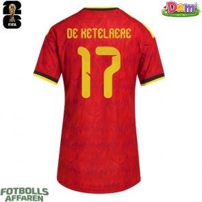Belgien Charles De Ketelaere #17 Hemmatröja Kvinnor VM 2026 Kortärmad